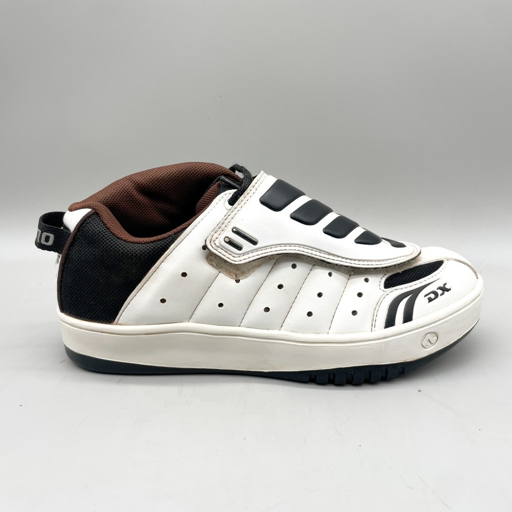 Shimano Mens 7.6 Cycling Shoes MTB MBX White Black Brown Cleated Retro Sport Y2K